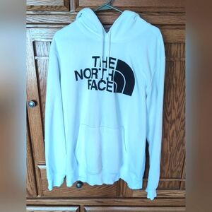 Men's North Face White Long Sleeve Hooded Sweatshirt Sz. XL